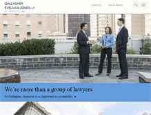 Tablet Screenshot of gallagherllp.com